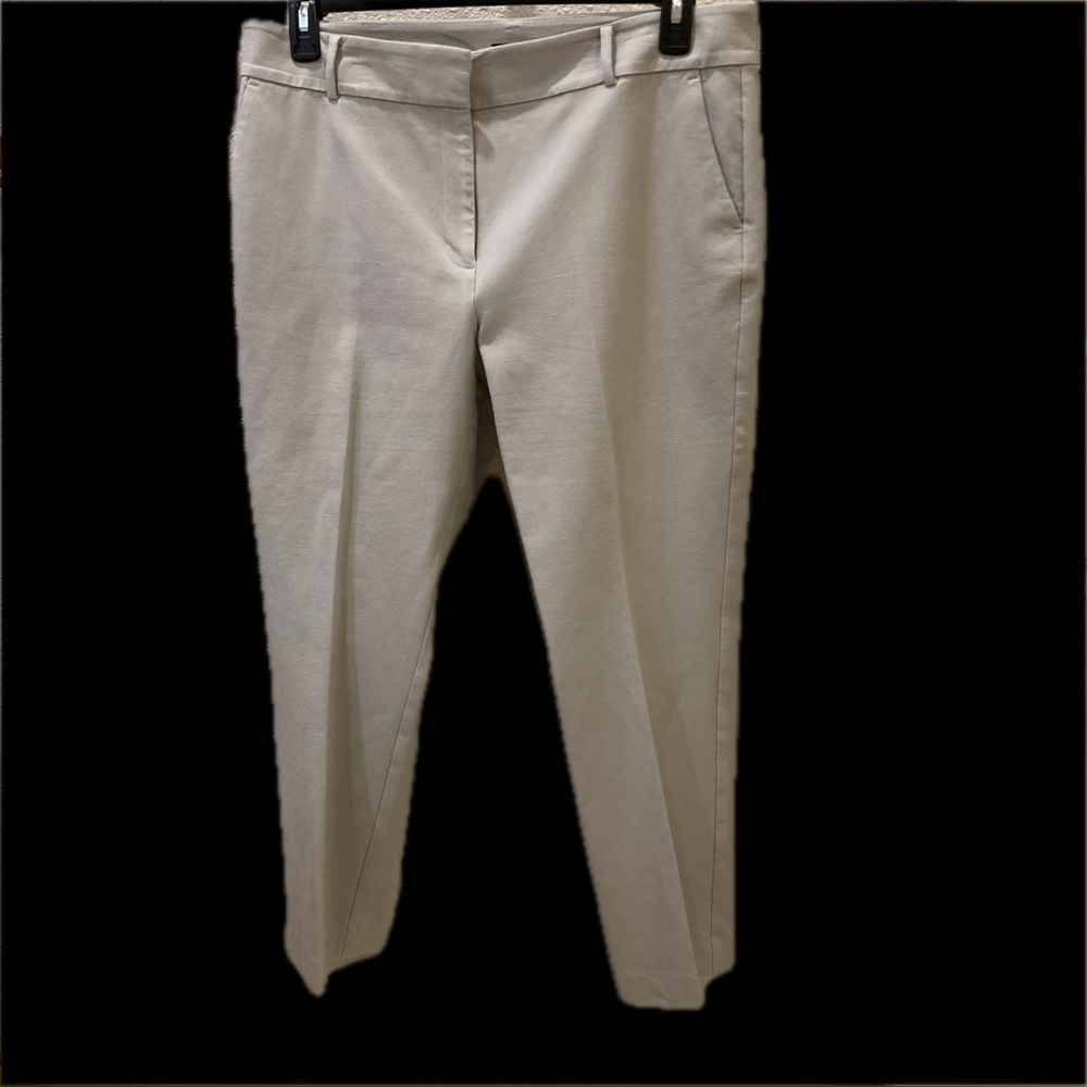 Ann Taylor Factory cropped ankle slacks. Soft gray. Slim fit. Size 12.